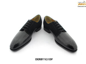 Giày da nam phối da lộn cao cấp Derby V21DF 003