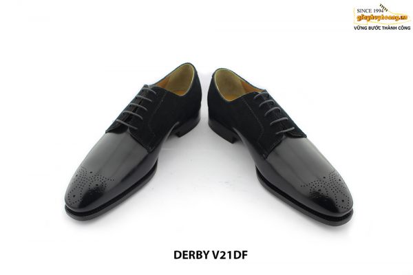 Giày da nam phối da lộn cao cấp Derby V21DF 003