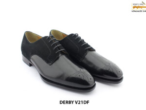 Giày da nam phối da lộn cao cấp Derby V21DF 002