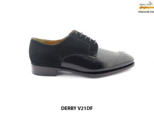 Giày da nam phối da lộn cao cấp Derby V21DF 001