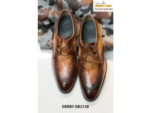 Giày tây nam handmade đánh Patina Derby DB2138 002