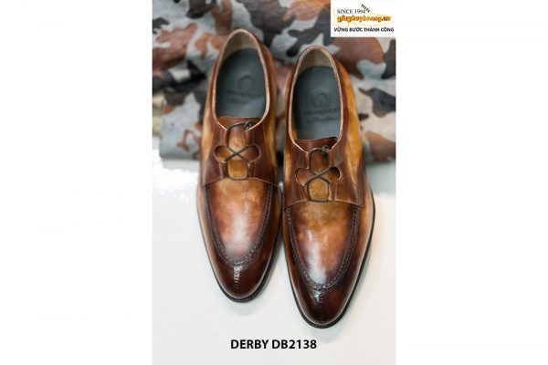 Giày tây nam handmade đánh Patina Derby DB2138 002