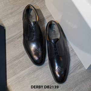 Giày tây nam đục lỗ chữ M Derby DB2139 001