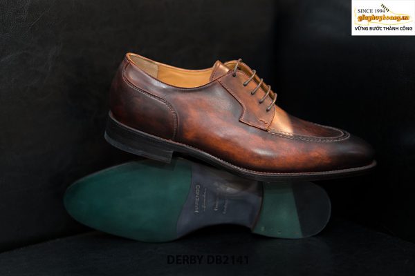 Giày da nam đánh màu tuyệt đẹp Derby DB2141 004
