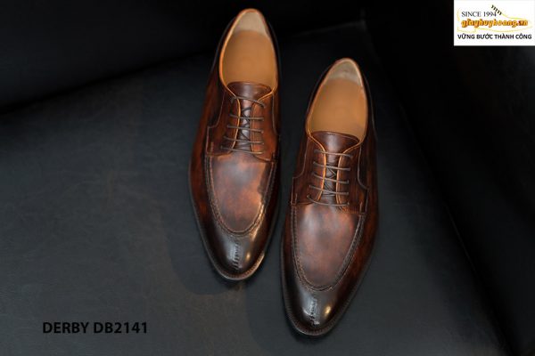 Giày da nam đánh màu tuyệt đẹp Derby DB2141 001