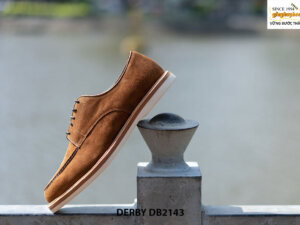 Giày da nam da lộn đế cao su Derby DB2143 004