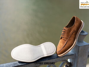 Giày da nam da lộn đế cao su Derby DB2143 003