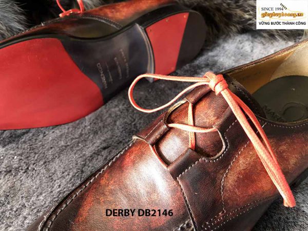 Giày da nam đánh màu kiểu ngọn lửa Derby DB2146 002