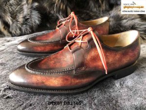Giày da nam đánh màu kiểu ngọn lửa Derby DB2146 001