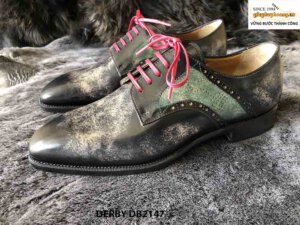 Giày da nam đánh màu đẹp Derby DB2147 001