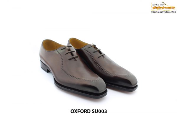 Giày da nam cao cấp 1 miếng da Oxford Wholecut SU003 006