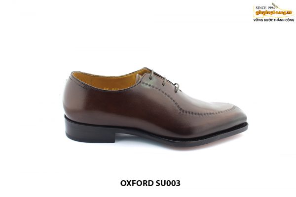 Giày da nam cao cấp 1 miếng da Oxford Wholecut SU003 001