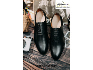 Giày da nam không hoạ tiết Oxford Wholecut O2247 001
