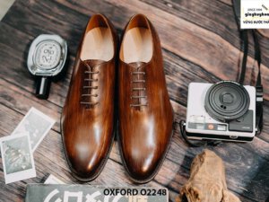Giày da nam cao cấp Oxford Wholecut O2248 001