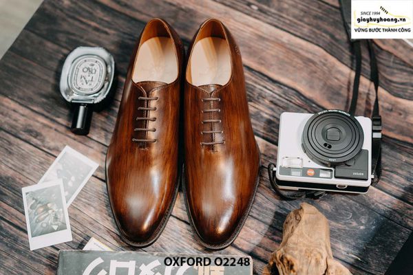 Giày da nam cao cấp Oxford Wholecut O2248 001