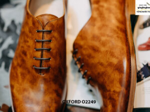 Giày da nam đánh màu đóm đóm Oxford Wholecut O2249 004