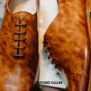 Giày da nam đánh màu đóm đóm Oxford Wholecut O2249 004