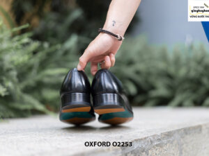 Giày da nam wholecut da trơn Oxford O2253 007
