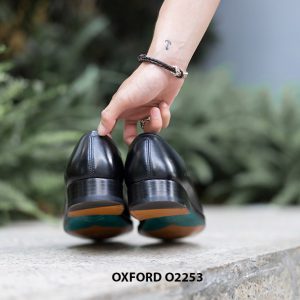 Giày da nam wholecut da trơn Oxford O2253 007