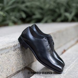 Giày da nam wholecut da trơn Oxford O2253 006