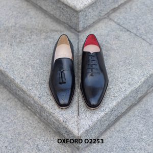 Giày da nam wholecut da trơn Oxford O2253 005