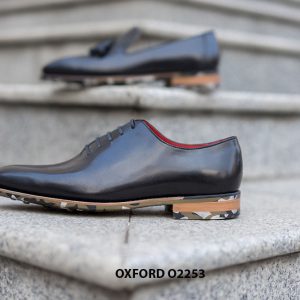 Giày da nam wholecut da trơn Oxford O2253 004