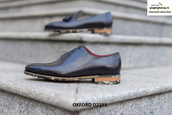 Giày da nam wholecut da trơn Oxford O2253 004