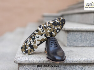 Giày da nam wholecut da trơn Oxford O2253 003