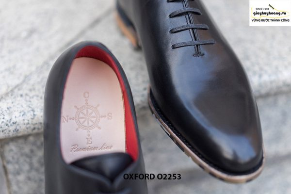 Giày da nam wholecut da trơn Oxford O2253 002