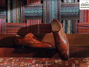 Giày tây nam đục lỗ Wingtips Oxford O2254 003