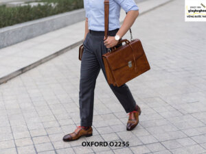 Giày tây nam Wingtips phối màu Oxford O2255 007
