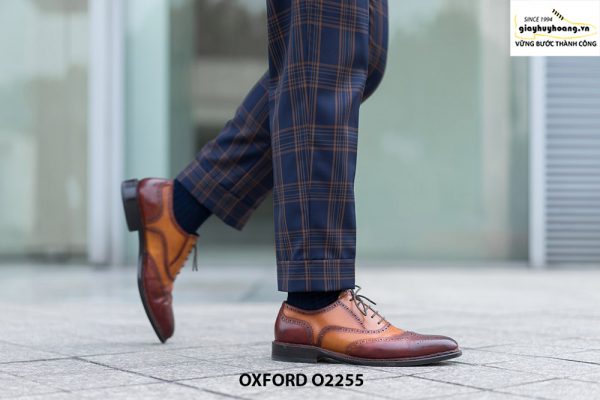 Giày tây nam Wingtips phối màu Oxford O2255 004