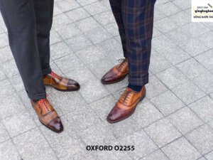 Giày tây nam Wingtips phối màu Oxford O2255 002