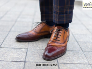 Giày tây nam Wingtips phối màu Oxford O2255 001