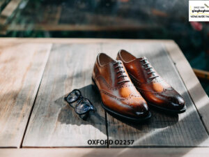 Giày tây nam cao cấp handmade Oxford O2257 001