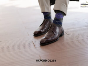 Giày da nam Wingtips cao cấp Derby O2258 001