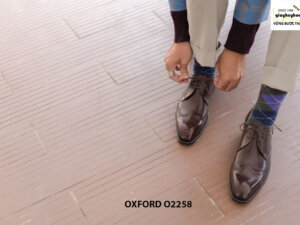 Giày da nam Wingtips cao cấp Derby O2258 003