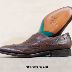 Giày da nam hàng hiệu wingtips Oxford O2260 003