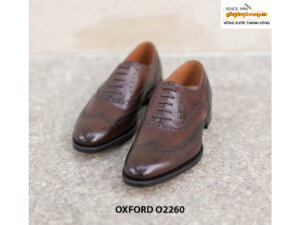 Giày da nam hàng hiệu wingtips Oxford O2260 002