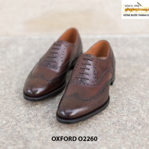 Giày da nam hàng hiệu wingtips Oxford O2260 002