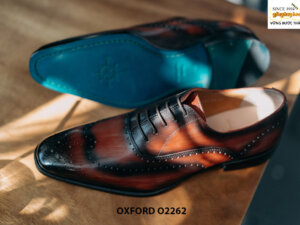 Giày da nam da bê nhập Italy Oxford O2262 003