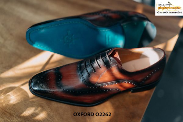 Giày da nam da bê nhập Italy Oxford O2262 003