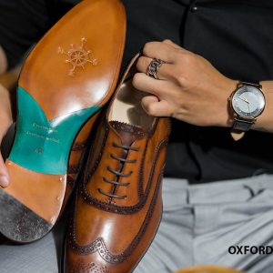 Giày da nam từ da bò tuyển chọn Oxford O2263 004