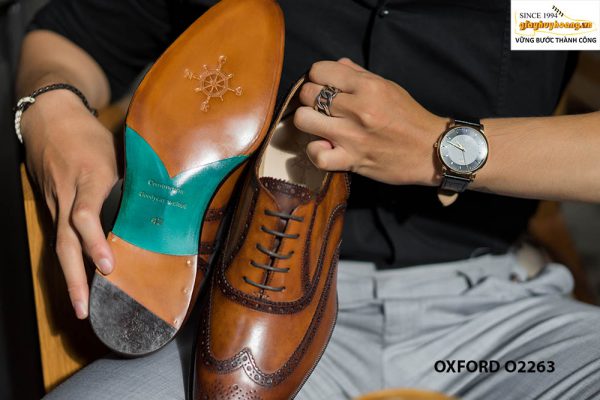 Giày da nam từ da bò tuyển chọn Oxford O2263 004