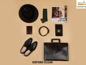 Giày da nam wingtips hàng hiệu Oxford O2268 002