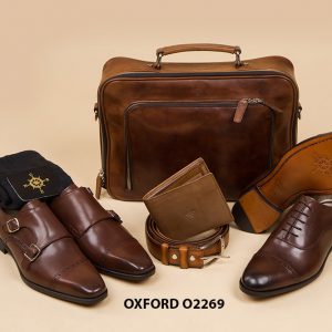 Giày da nam chính hãng hàng hiệu Oxford O2269 001