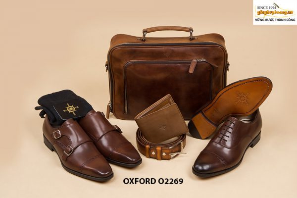 Giày da nam chính hãng hàng hiệu Oxford O2269 001