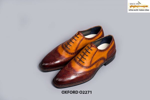 Giày da nam da bò mịn đẹp Oxford O2271 001