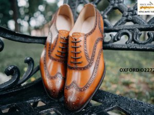Giày da nam cao cấp màu bò Oxford O2272 004