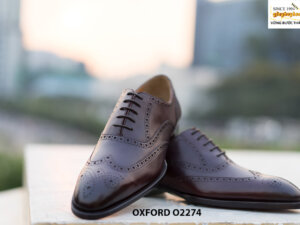 Giày tây nam Wingtips đế da Oxford O2274 005